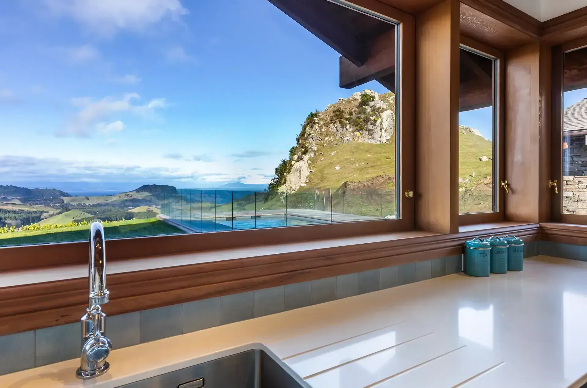 Outdoor living space stone